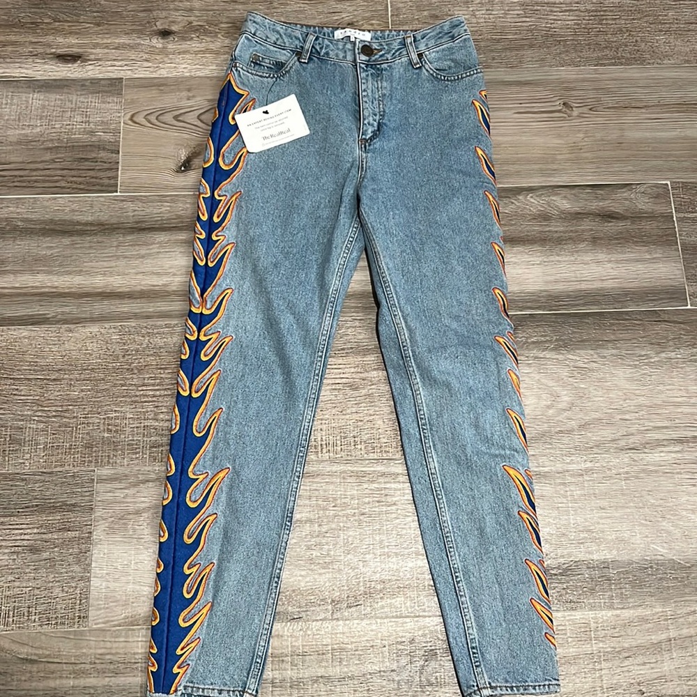 Flame jeans